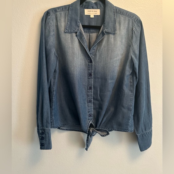 Cloth and Stone Denim Size Small Button Up - Picture 1 of 7